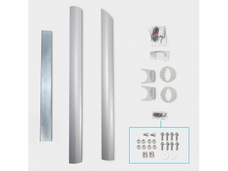 Kit Palo Alluminio per Tende a Vela Ad Altezza Variabile