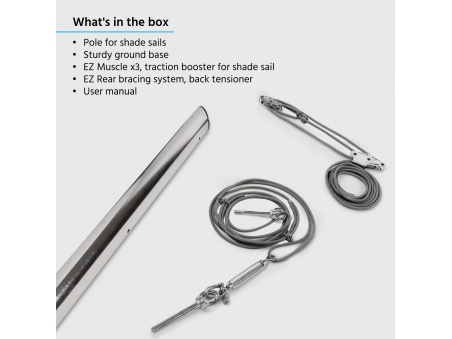 EZ Mast Inox - il Palo Inox 304 per Vele Ombreggianti