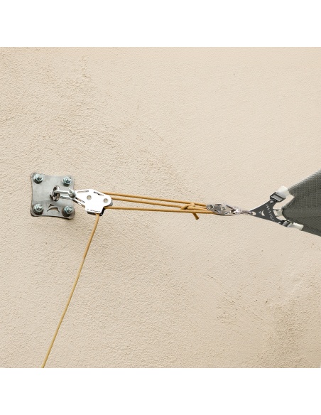 Muscle x3: Kit Ancoraggio Parete A Pulegge Tende A Vela