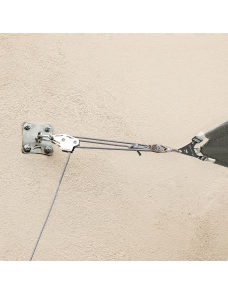 Muscle x3: Kit Ancoraggio Parete A Pulegge Tende A Vela