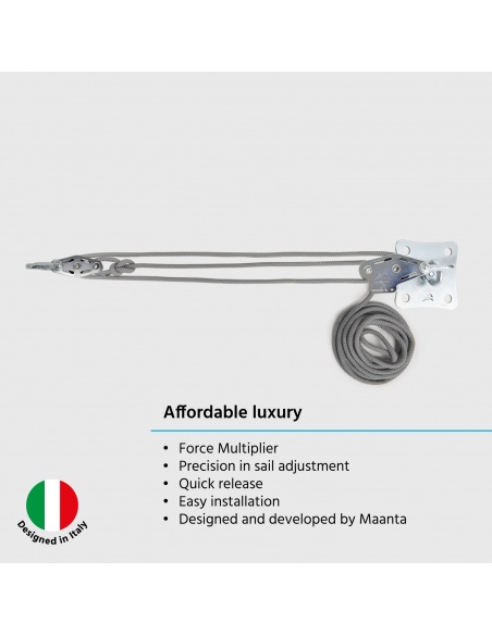 Muscle x3: Kit Ancoraggio Parete A Pulegge Tende A Vela