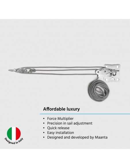 Muscle x3: Kit Ancoraggio Parete A Pulegge Tende A Vela