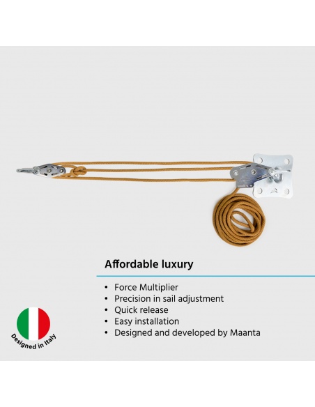 Muscle x3: Kit Ancoraggio Parete A Pulegge Tende A Vela