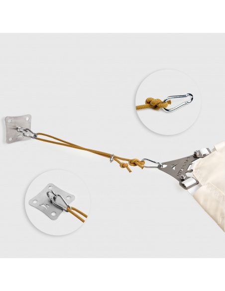 Ancoraggio Parete SimplE Per Vele Ombreggianti con Cima Nautica