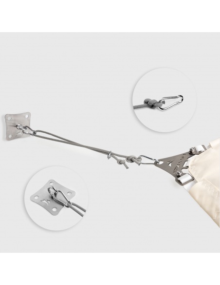 Ancoraggio Parete SimplE Per Vele Ombreggianti con Cima Nautica