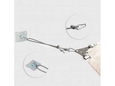 Ancoraggio Parete SimplE Per Vele Ombreggianti con Cima Nautica