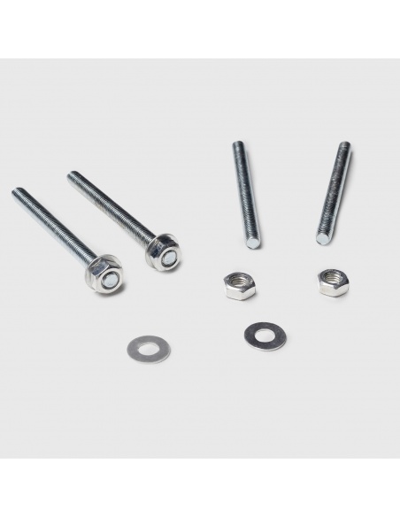 Set 4 Barre Filettate Acciaio Zincato M10 12cm