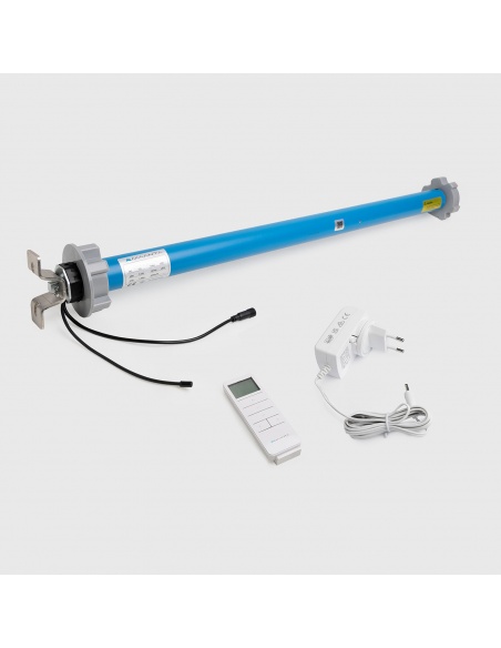 Kit Motore + Caricabatterie 12v + Telecomando per Tende a Caduta