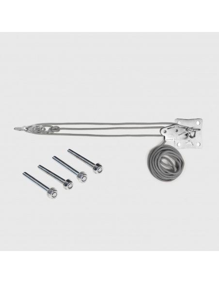 Muscle x3: Kit Ancoraggio Parete A Pulegge Tende A Vela