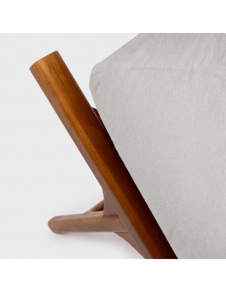 Tuga: Lettino prendisole in Teak Design Nautico Unico | Maanta