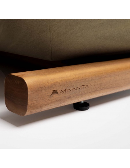 Tuga: Lettino prendisole in Teak Design Nautico Unico | Maanta