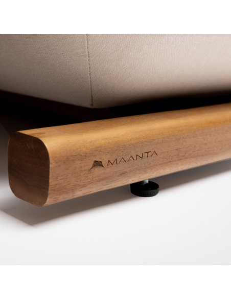 Tuga: Lettino prendisole in Teak Design Nautico Unico | Maanta