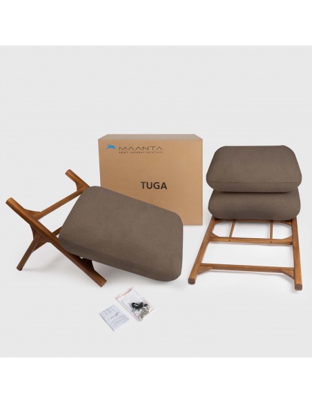 Tuga: Lettino prendisole in Teak Design Nautico Unico | Maanta