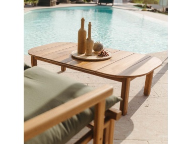 Chiglia - Il tavolino da esterno in teak indonesiano