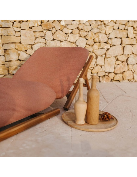 Tuga: Lettino prendisole in Teak Design Nautico Unico | Maanta