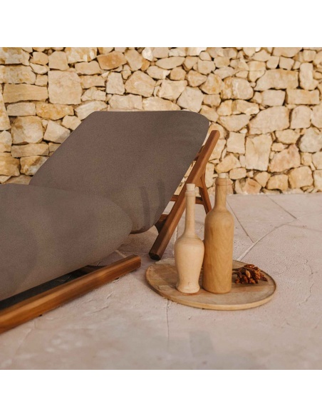 Tuga: Lettino prendisole in Teak Design Nautico Unico | Maanta