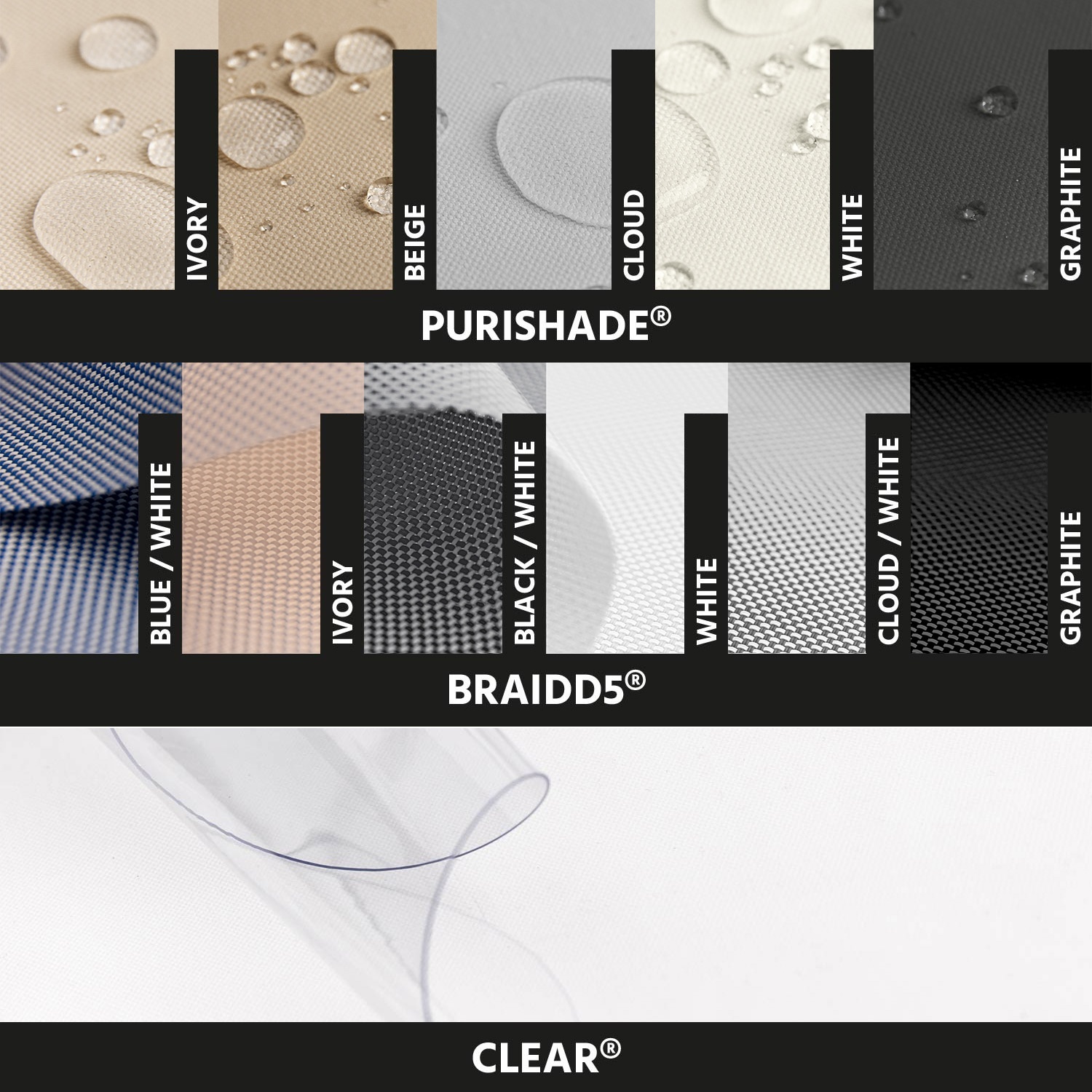 Campioni tessuti per Tende A Caduta