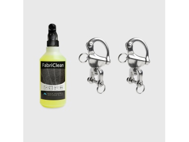Pack FabriClean + Set 2 moschettoni a sgancio rapido