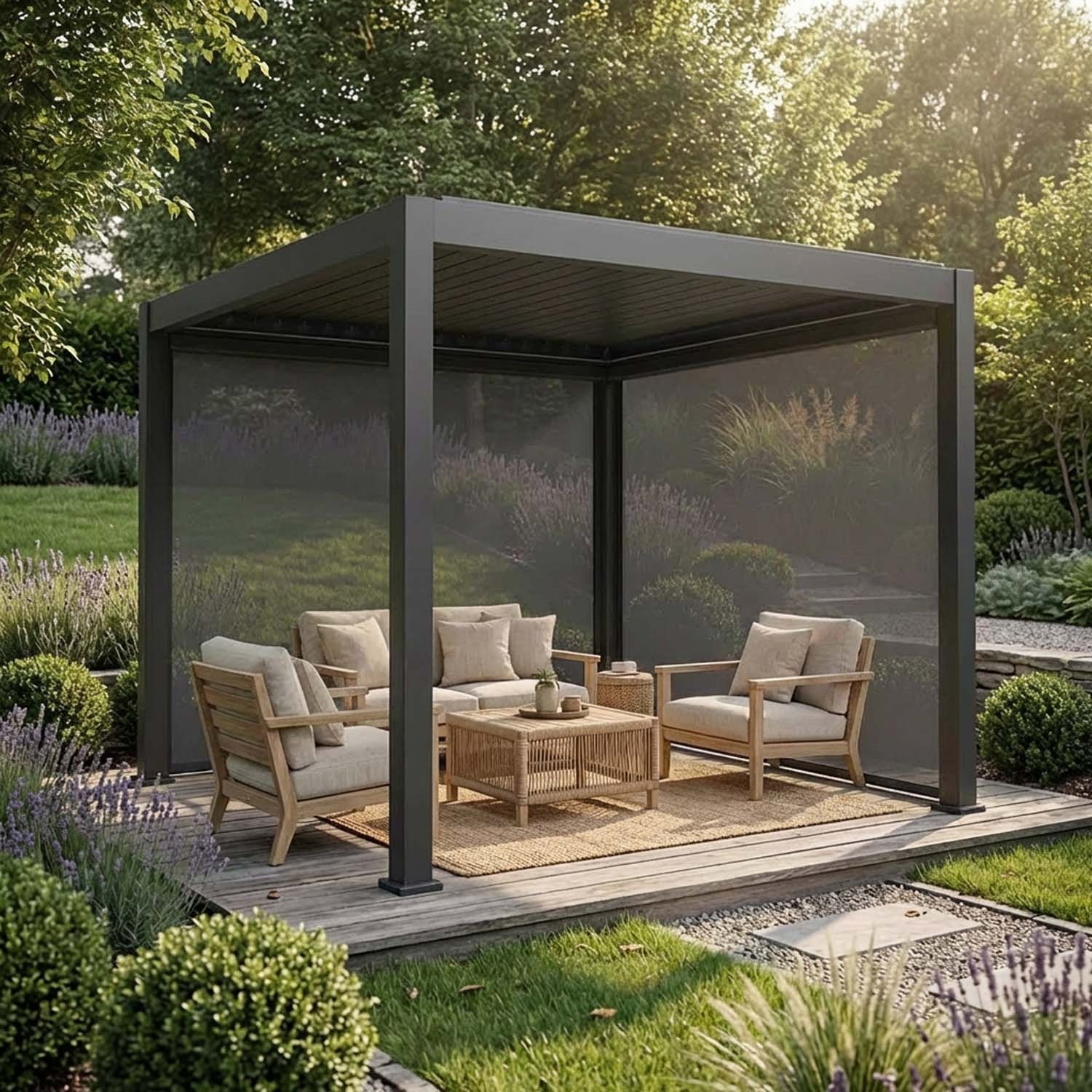 Manual Zip Screen - Chiusura ZIP per Pergola Lyra T6