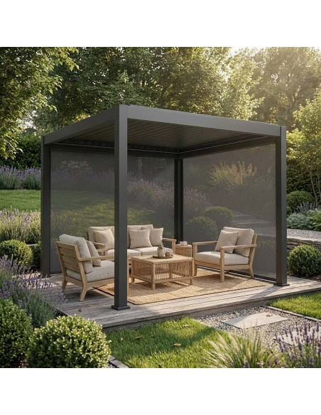 Manual Zip Screen - Chiusura ZIP per Pergola Lyra T6