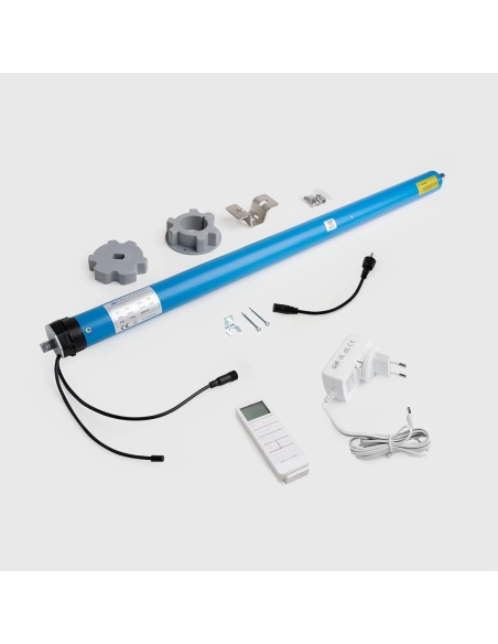 Kit Motore + Caricabatterie 12v + Telecomando per Tende a Caduta