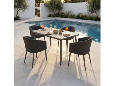 Conviva: Tavolo da Pranzo per Giardino in Alluminio