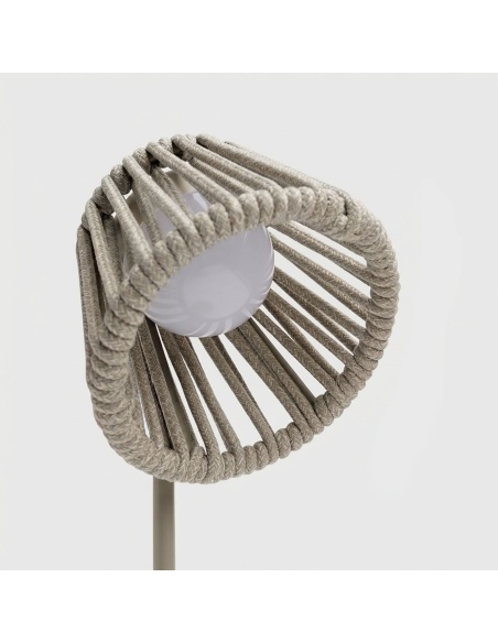 Mini Ropelle: Lampada da Tavolo Ricaricabile in Corda Olefin