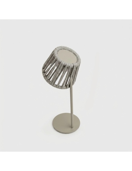 Mini Ropelle: Lampada da Tavolo Ricaricabile in Corda Olefin