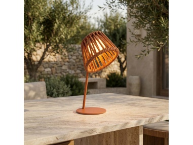 Mini Ropelle: Lampada da Tavolo Ricaricabile in Corda Olefin