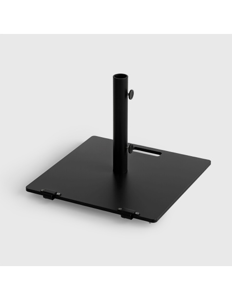 Base ombrellone quadrata acciaio 25kg - Compatibile con Klika e Lybra