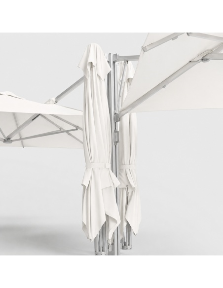 Cygnus Qadro: Ombrellone Cantilever a Quattro Teli 6×6 m