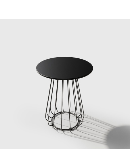 Plaka: Tavolo Bistrot da Esterno di Design in Ferro Tondino