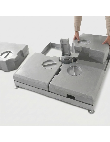 Base ombrellone 4 in 1 riempibile - Compatibile con Auriga, Hydrus, Cygnus e Cygnus Duo