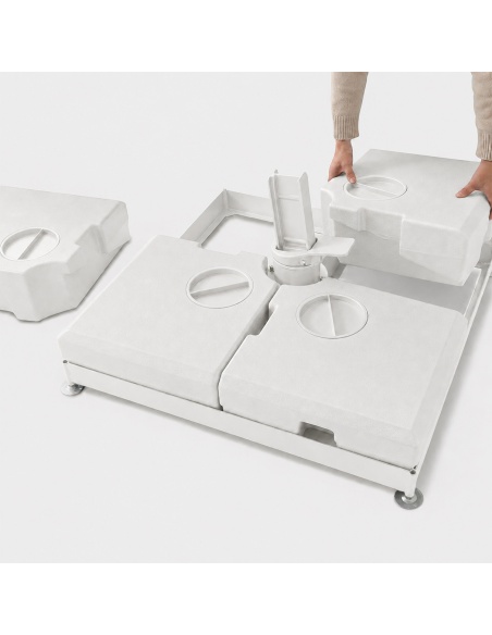 Base ombrellone 4 in 1 riempibile - Compatibile con Auriga, Hydrus, Cygnus e Cygnus Duo