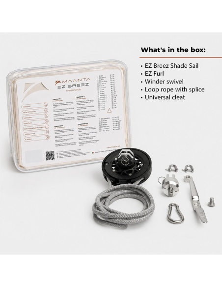 EZ Breez Furl  Impermeabile: Vela con Avvolgitore Manuale in 90 Secondi