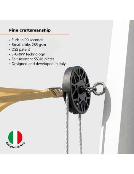 EZ Breez Furl Traspirante: Vela con Avvolgitore Manuale in 90 Secondi