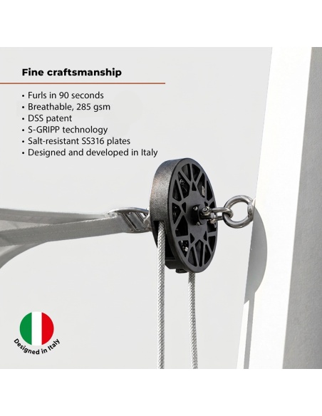 EZ Breez Furl Traspirante: Vela con Avvolgitore Manuale in 90 Secondi