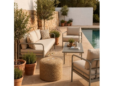 Thyrea: Pouf da Esterno Intrecciato dal Design Maanta