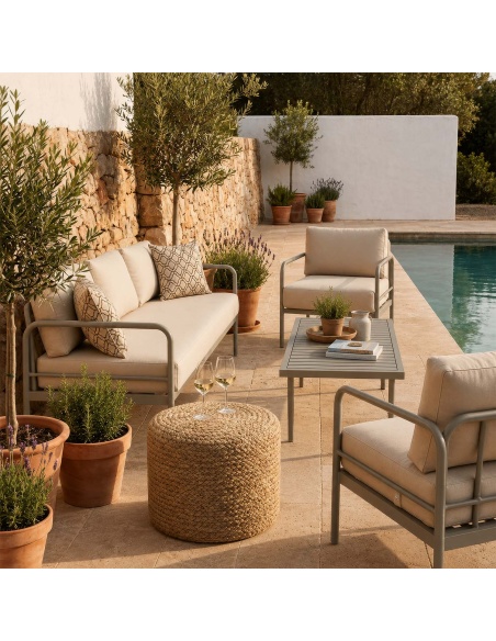 Thyrea: Pouf da Esterno Intrecciato dal Design Maanta
