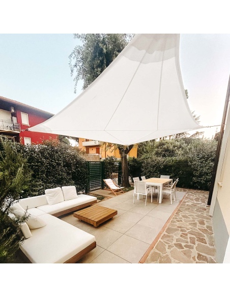 Solaria Impermeabile: Tenda a Vela con Taglio Radiale