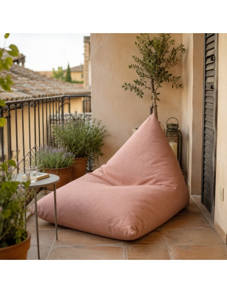 Thera Maxi: Poltrona da Esterno XL in Bouclé Resistente a Pioggia e UV