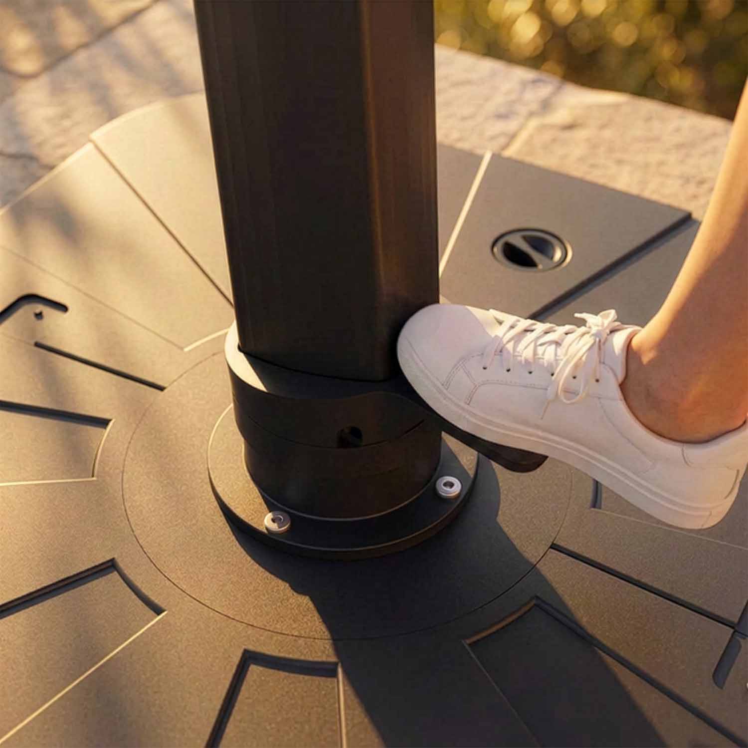 Rotazione 360° con pedale