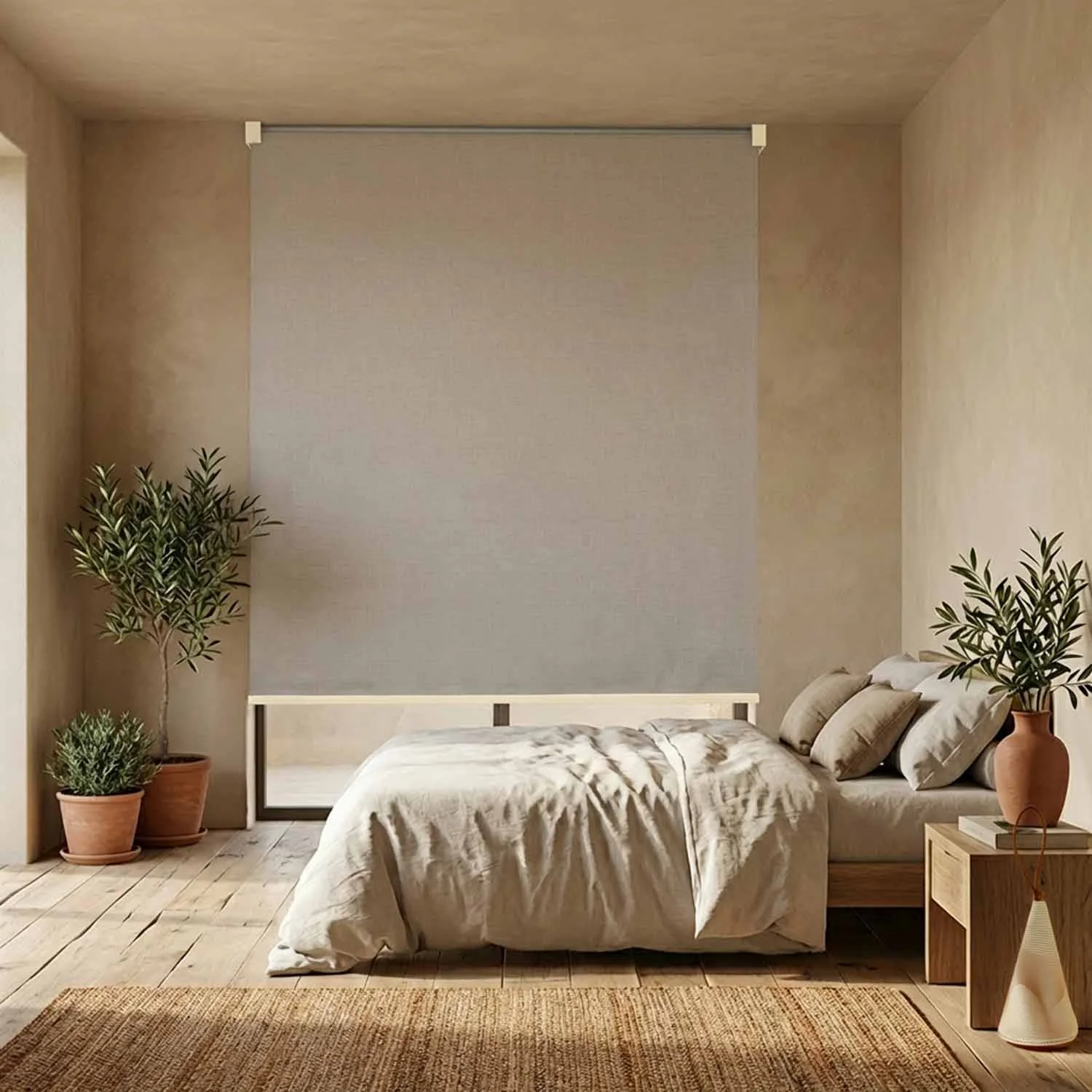 Canvas Blackout Cloud Grey – piastra Natural Taupe
