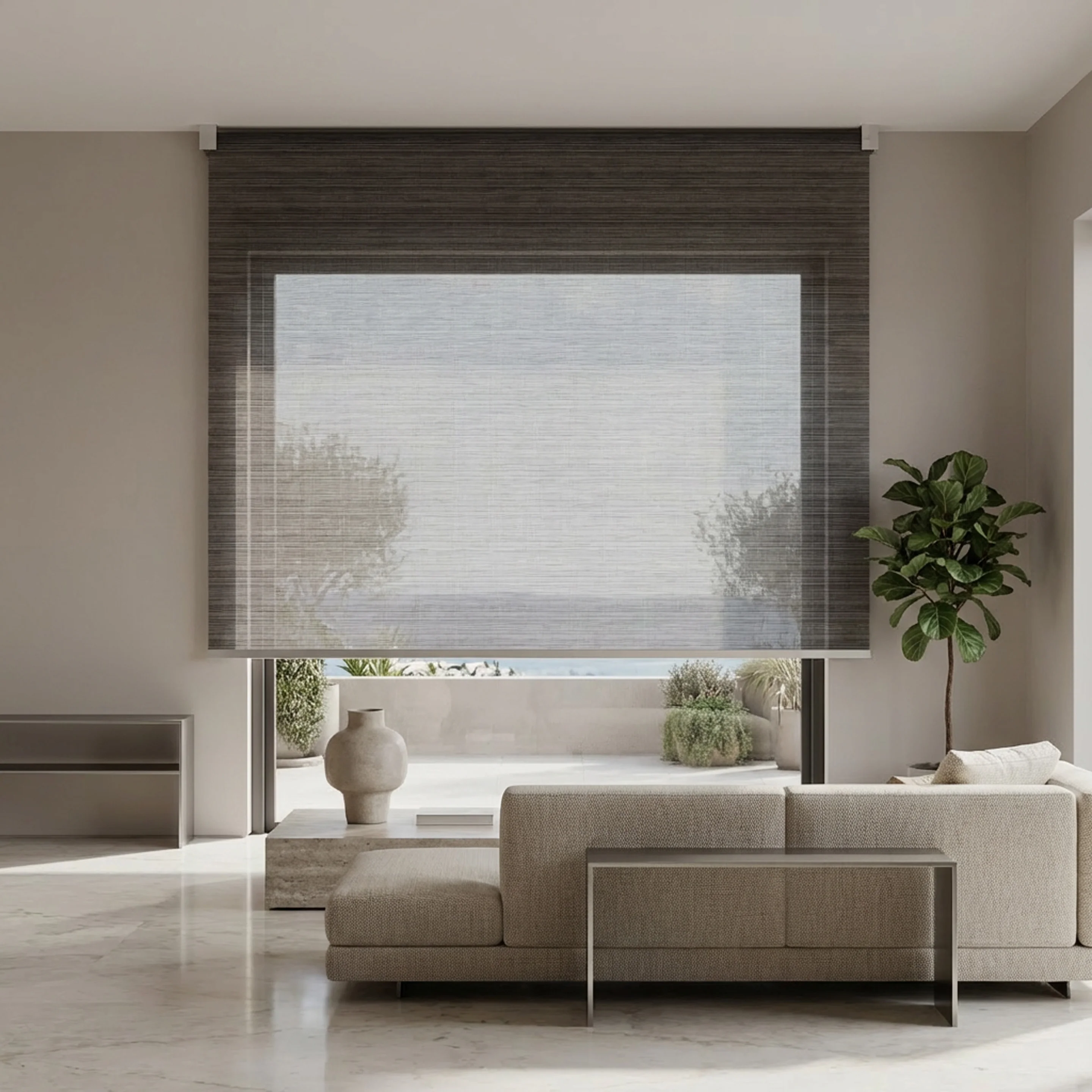 Scala di trasmissione luminosa Tv dei tessuti tende a rullo