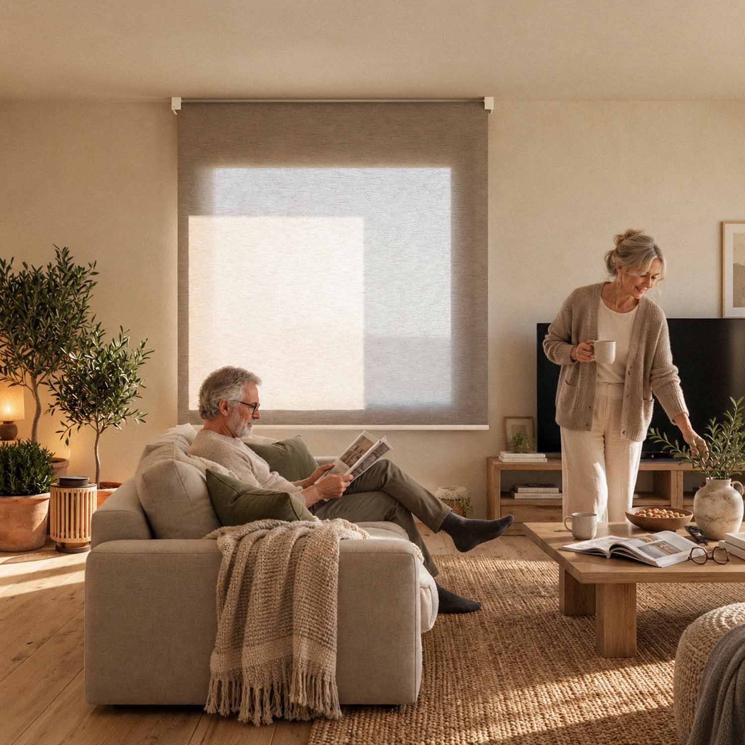 Giornata piena senza lampade
