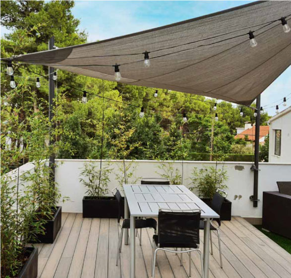Sole Ombra Vela Tenda Giardino Veranda Tenda Impermeabile 98% UV Blocco Bianco 