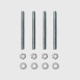 Barre filettate per pali M12x13 - Set 4 pz M12x13 cm